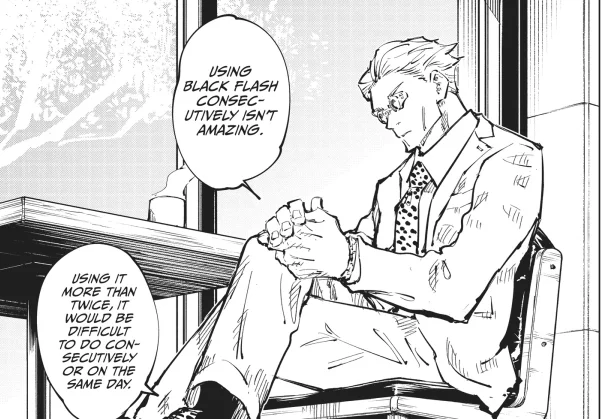 Como Funciona o Black Flash em Jujutsu Kaisen (Flash Negro) 4 Nanami falando sobre o black flash